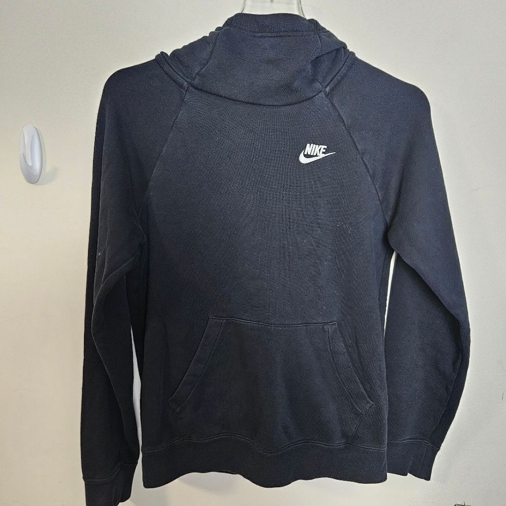 Nike Sportswear Essential Funnel-Neck Fleece Pullover Hoodie BV4116 XS Black
